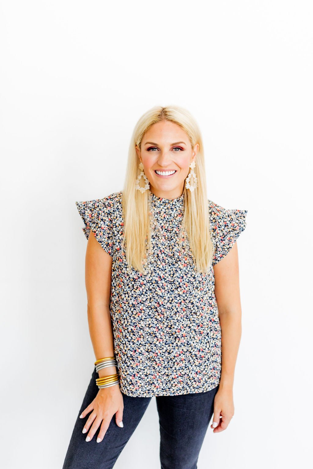 Bianca Statement Earrings - Milky Way - Aaria Tees Aaria Tees