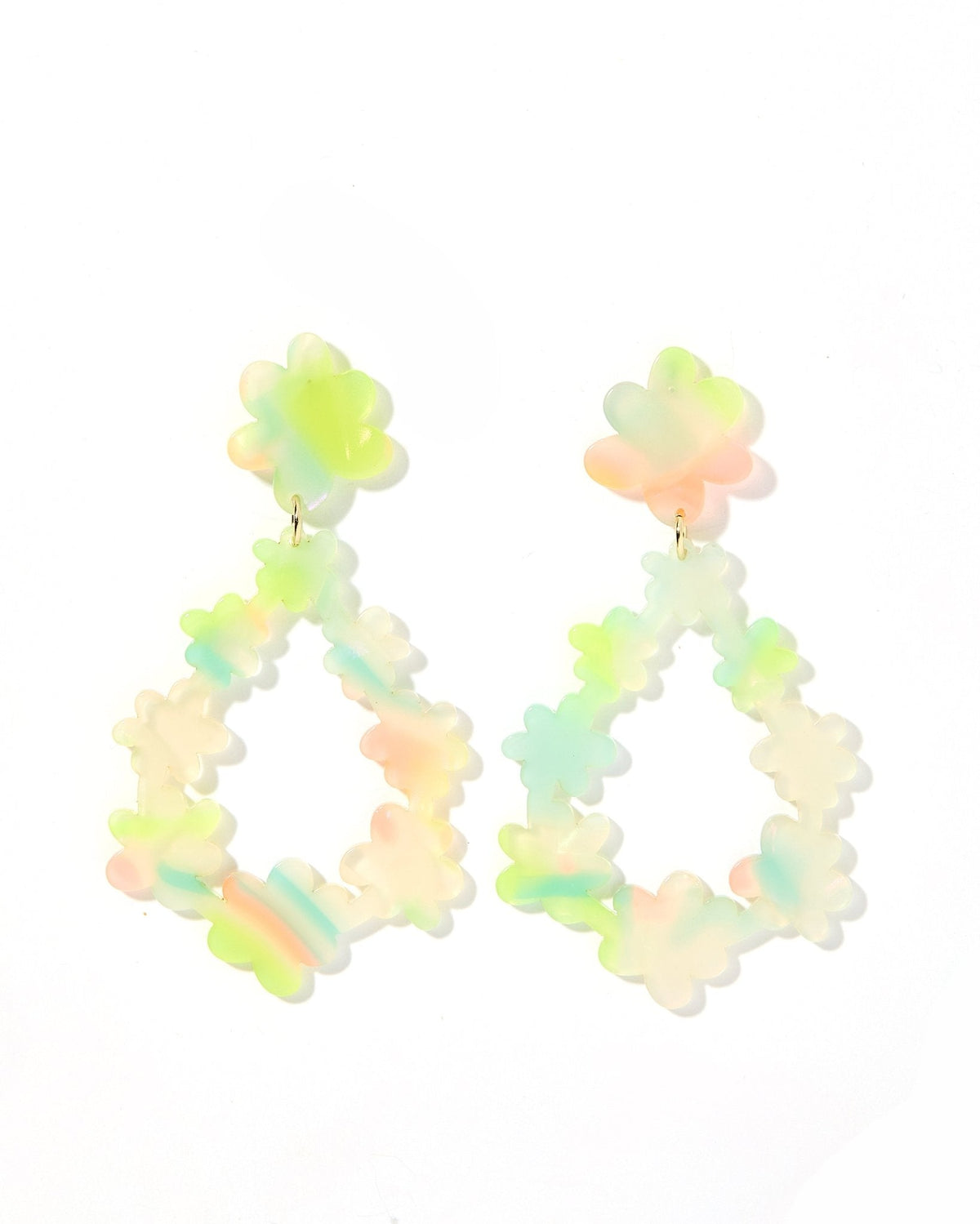 Bianca Statement Earrings - Neon Punch - Aaria Tees