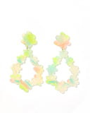 Bianca Statement Earrings - Neon Punch - Aaria Tees Aaria Tees