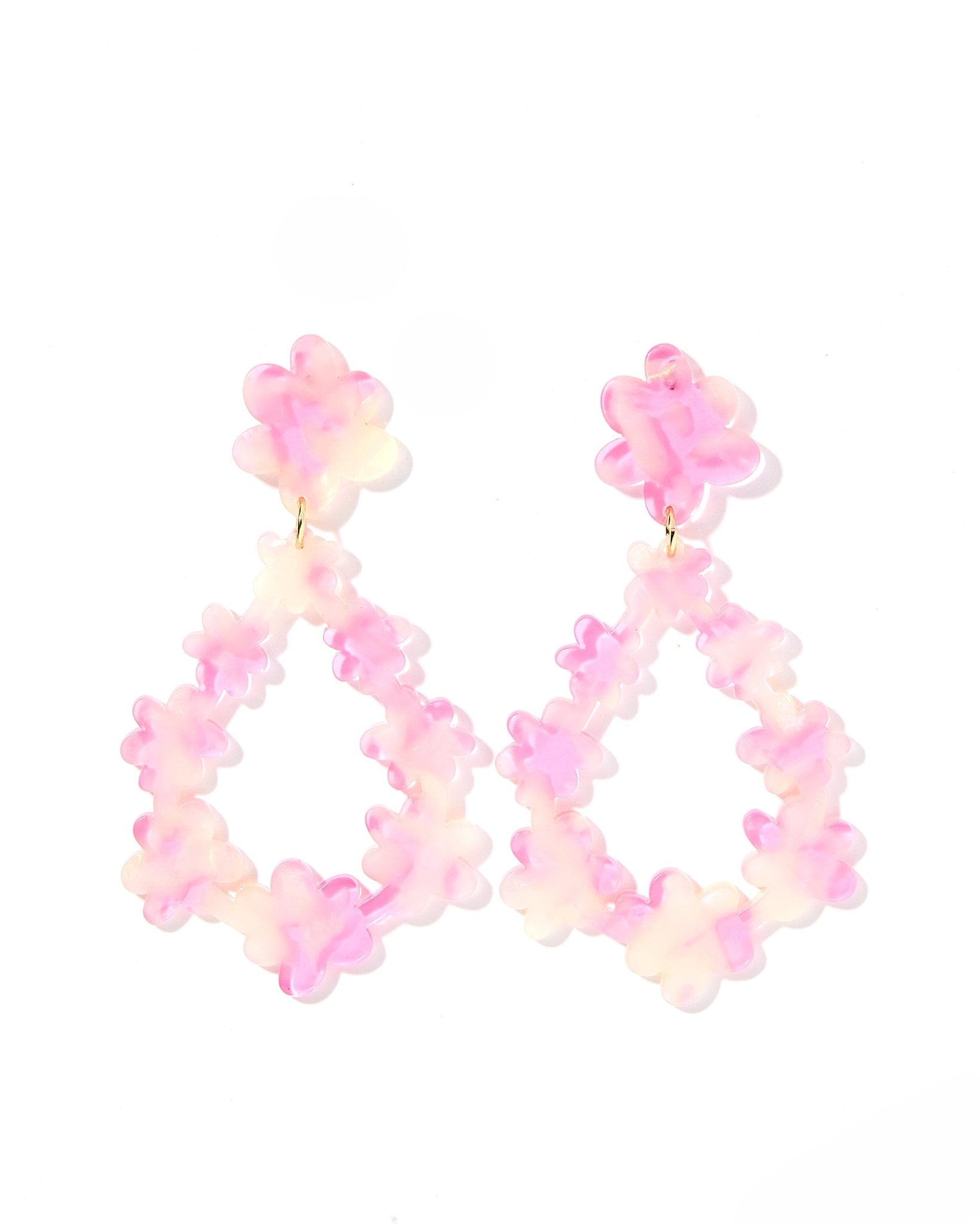 Bianca Statement Earrings - Rose Water - Aaria Tees Aaria Tees