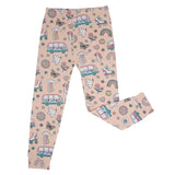 Retro Roller Skates Big Kid Pajama Set Aaria Tees