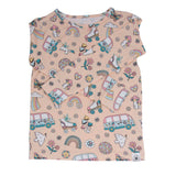 Retro Roller Skates Big Kid Pajama Set Aaria Tees