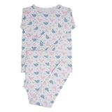 Pink Farm Hens Bamboo Big Kid Pajama Aaria Tees