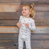 Pink Farm Hens Bamboo Big Kid Pajama Aaria Tees