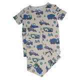 Trucks Diggers Construction Big Kid Pajama S/S Aaria Tees