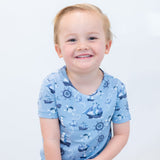 Pirate Ships Big Kid Pajama S/S Aaria Tees