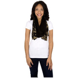 Black & Beige Tie-Dye Spirit Scarf - Aaria Tees Aaria Tees