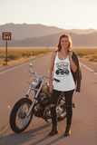 Black Hearted Gypsy Women's Racerback Tank Top | Biker Lifestyle Apparel - Aaria Tees Aaria Tees