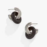 Black Onyx Textured Earrings - Aaria Tees Aaria Tees