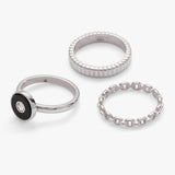 Black Onyx Ring Set of 3 - Aaria Tees Aaria Tees
