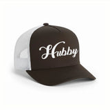Embroidered Hubby Trucker Hat – Classic Mesh Cap for Wedding or Anniversary - Aaria Tees Aaria Tees