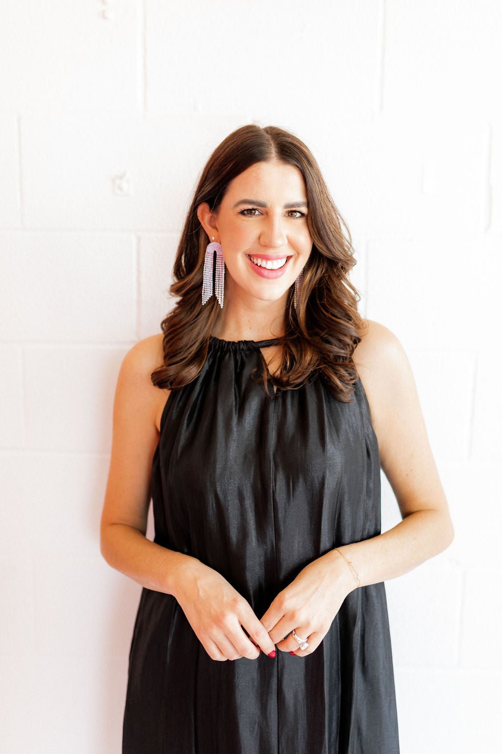 Blair Statement Earrings - Lavender - Aaria Tees Aaria Tees