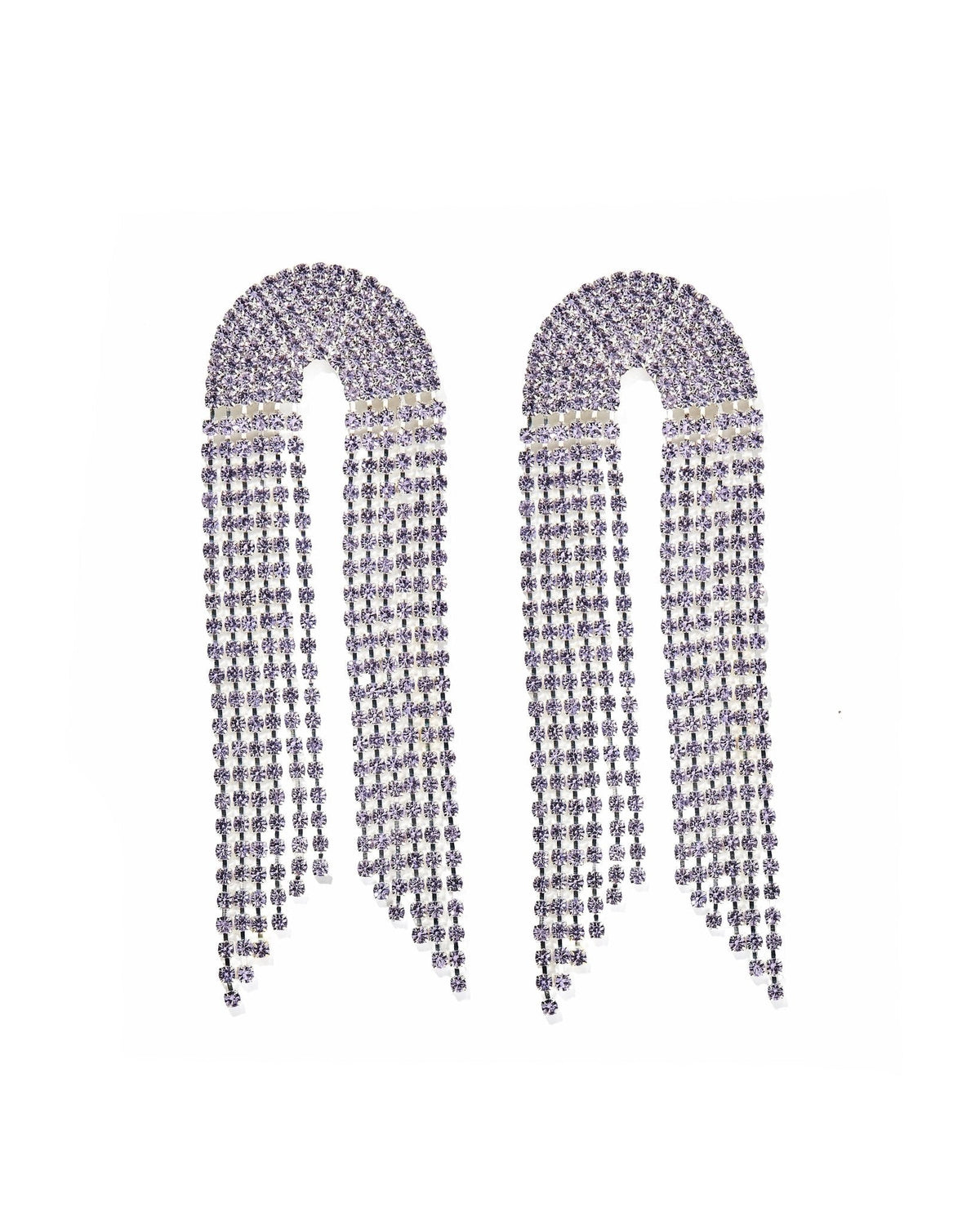 Blair Statement Earrings - Lavender - Aaria Tees