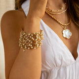 Blake Pearl Wrap Bracelet Aaria Tees