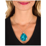 Blue Sky Crazy Lace & Sterling Necklace - Aaria Tees Aaria Tees