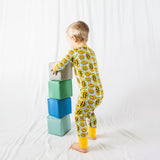TRIPPY SMILES BLUE BAMBOO ZIPPY - Aaria Tees Aaria Tees