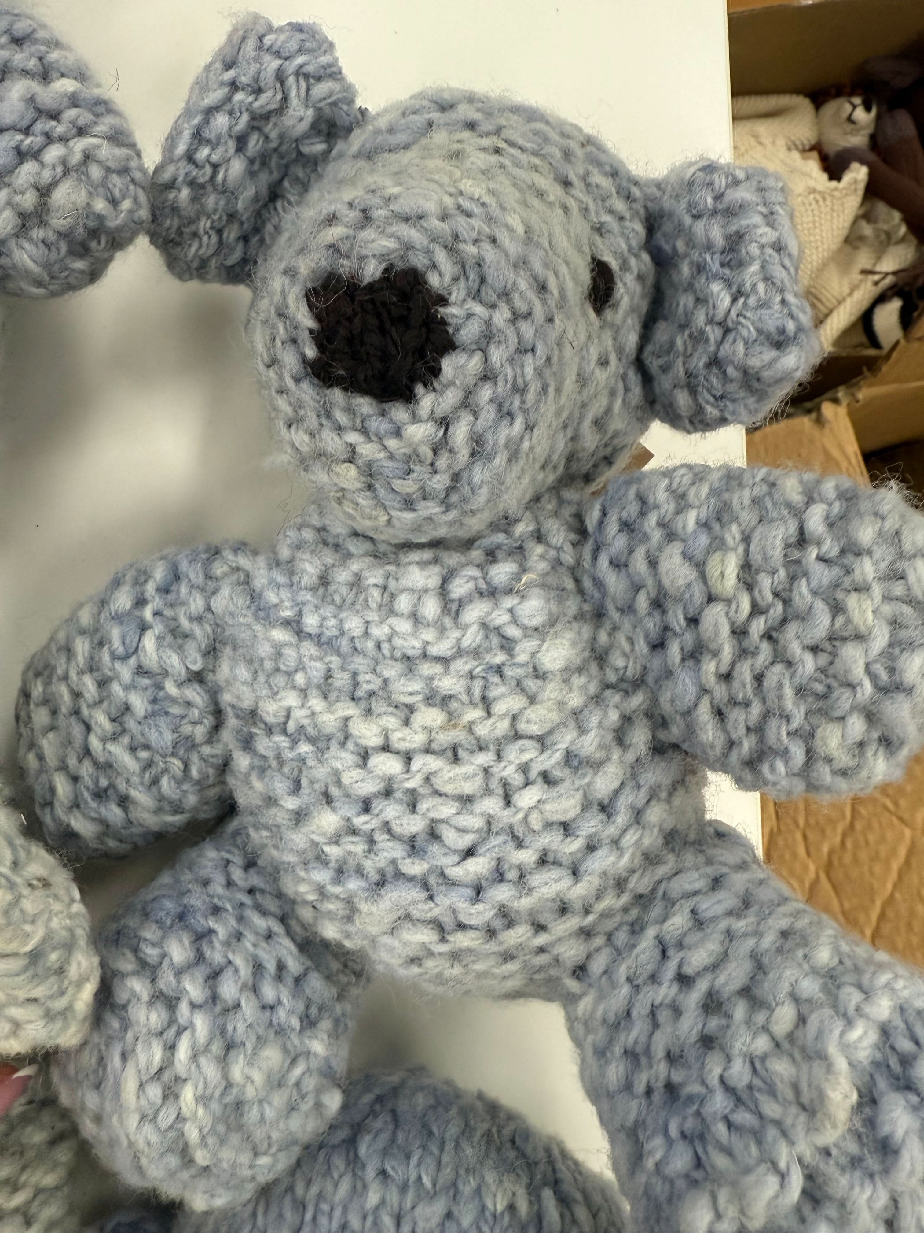 Wool Knit Buddy  | Zee the Blue Bear - Aaria Tees Aaria Tees
