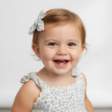 Organic Hair Bow Clip - Tulle Floral - Aaria Tees Aaria Tees