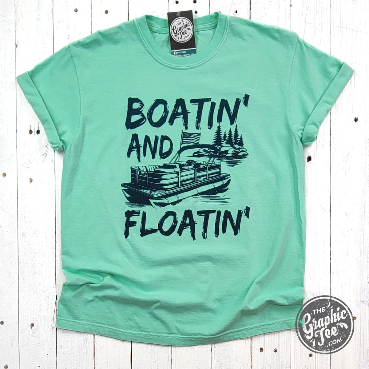 Boatin' and Floatin' Pigment Dyed Tee - Aaria Tees