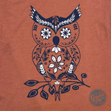 Boho Owl Heather Autumn Short Sleeve Tee - Aaria Tees Aaria Tees