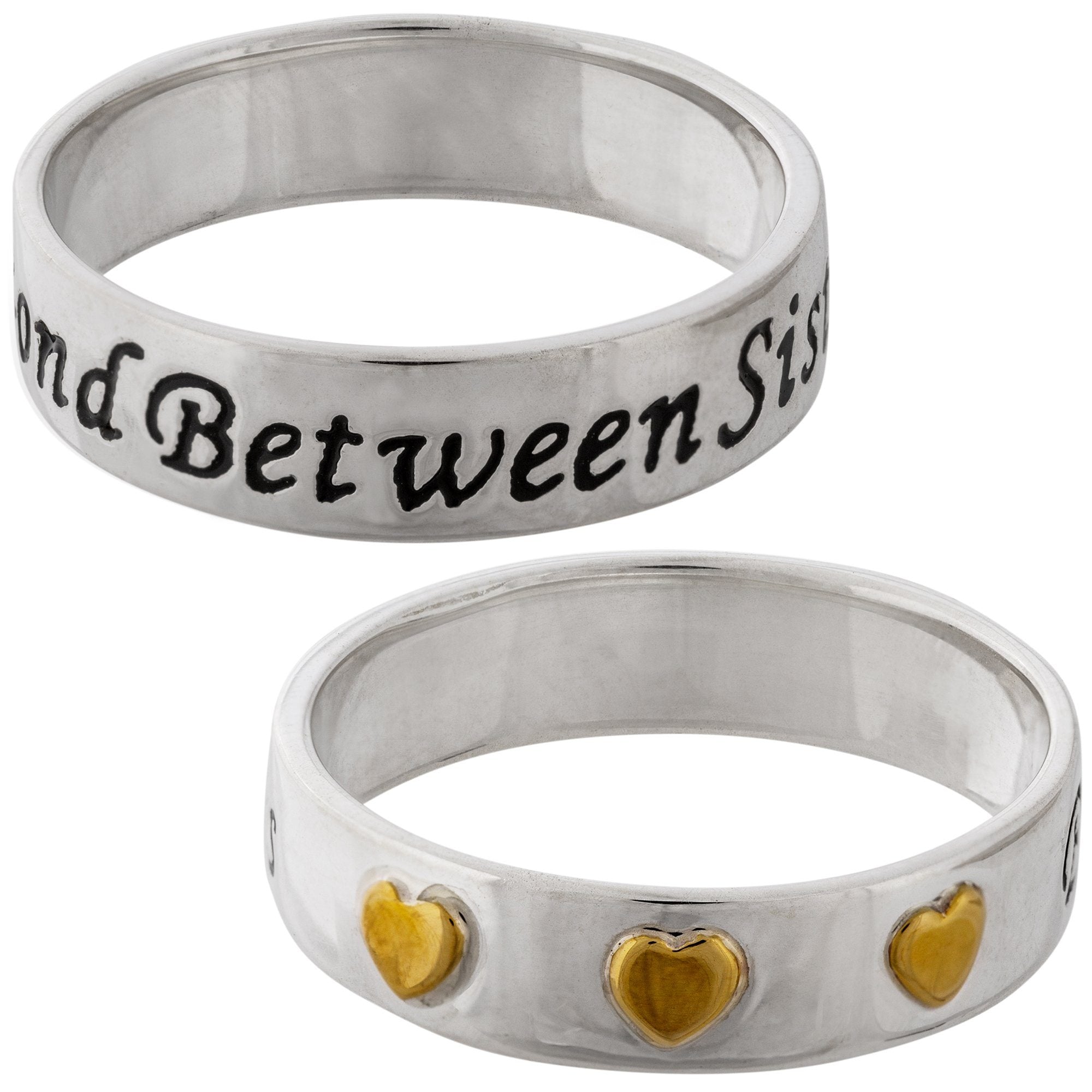 Bond Between Sisters Sterling Ring - Aaria Tees Aaria Tees