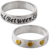 Bond Between Sisters Sterling Ring - Aaria Tees Aaria Tees