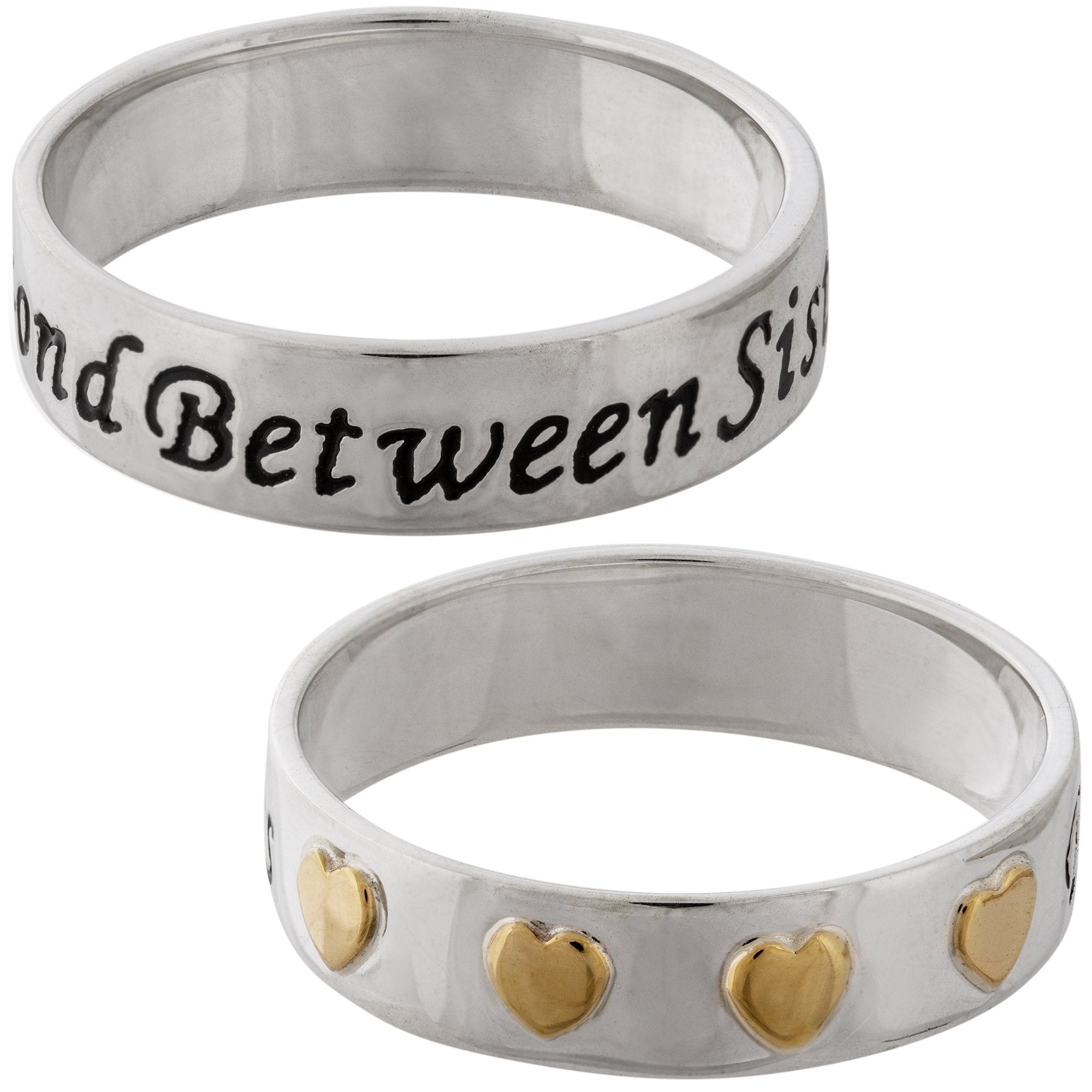 Bond Between Sisters Sterling Ring - Aaria Tees Aaria Tees