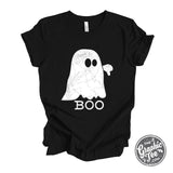 Youth Boo Ghost Short Sleeve Tee - Aaria Tees Aaria Tees