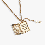 'A Reader Lives A Thousand Lives' Book Club Locket Pendant - Aaria Tees Aaria Tees