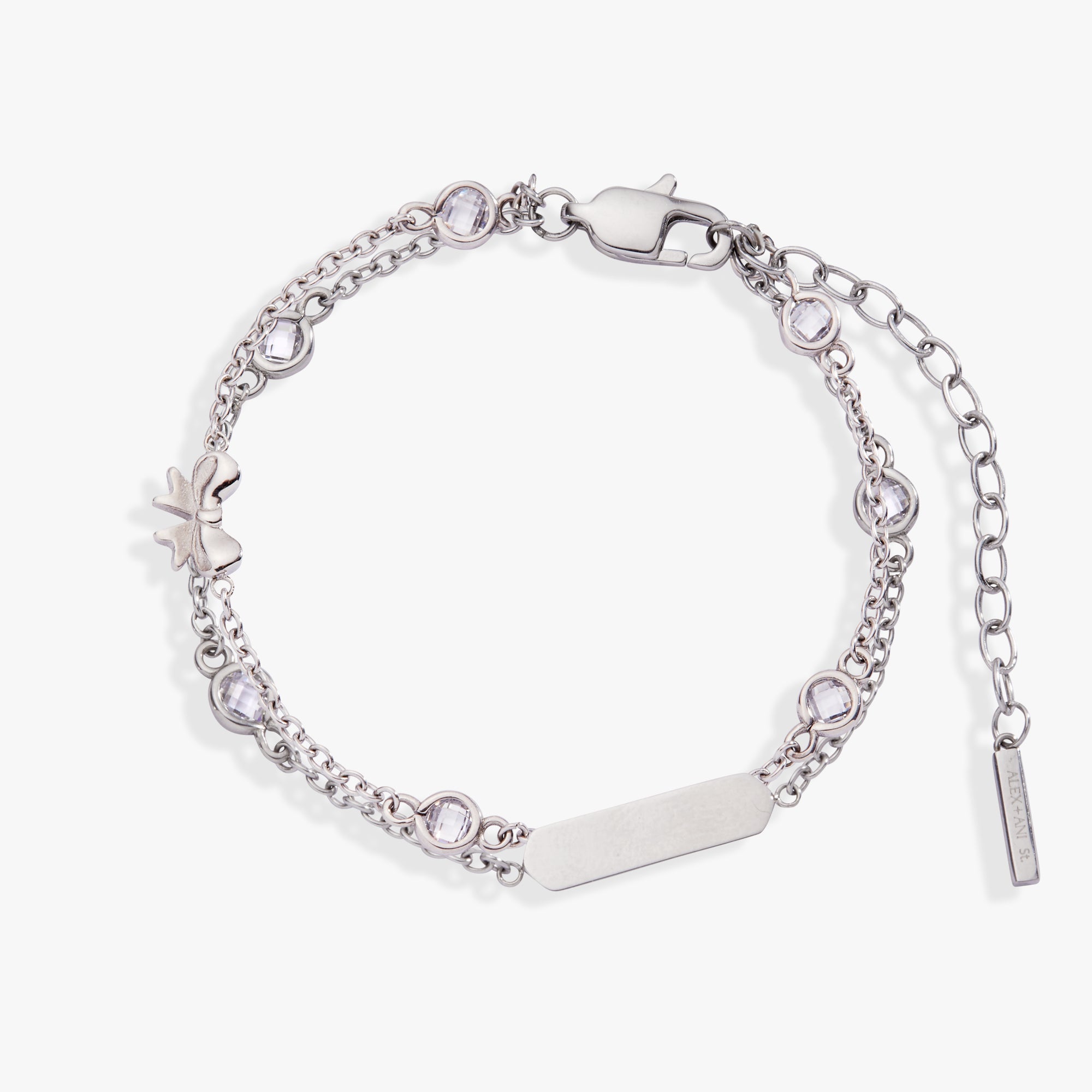 Bow Chain Double Strand Bracelet - Aaria Tees Aaria Tees