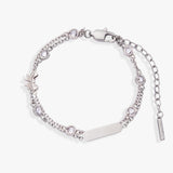 Bow Chain Double Strand Bracelet - Aaria Tees Aaria Tees