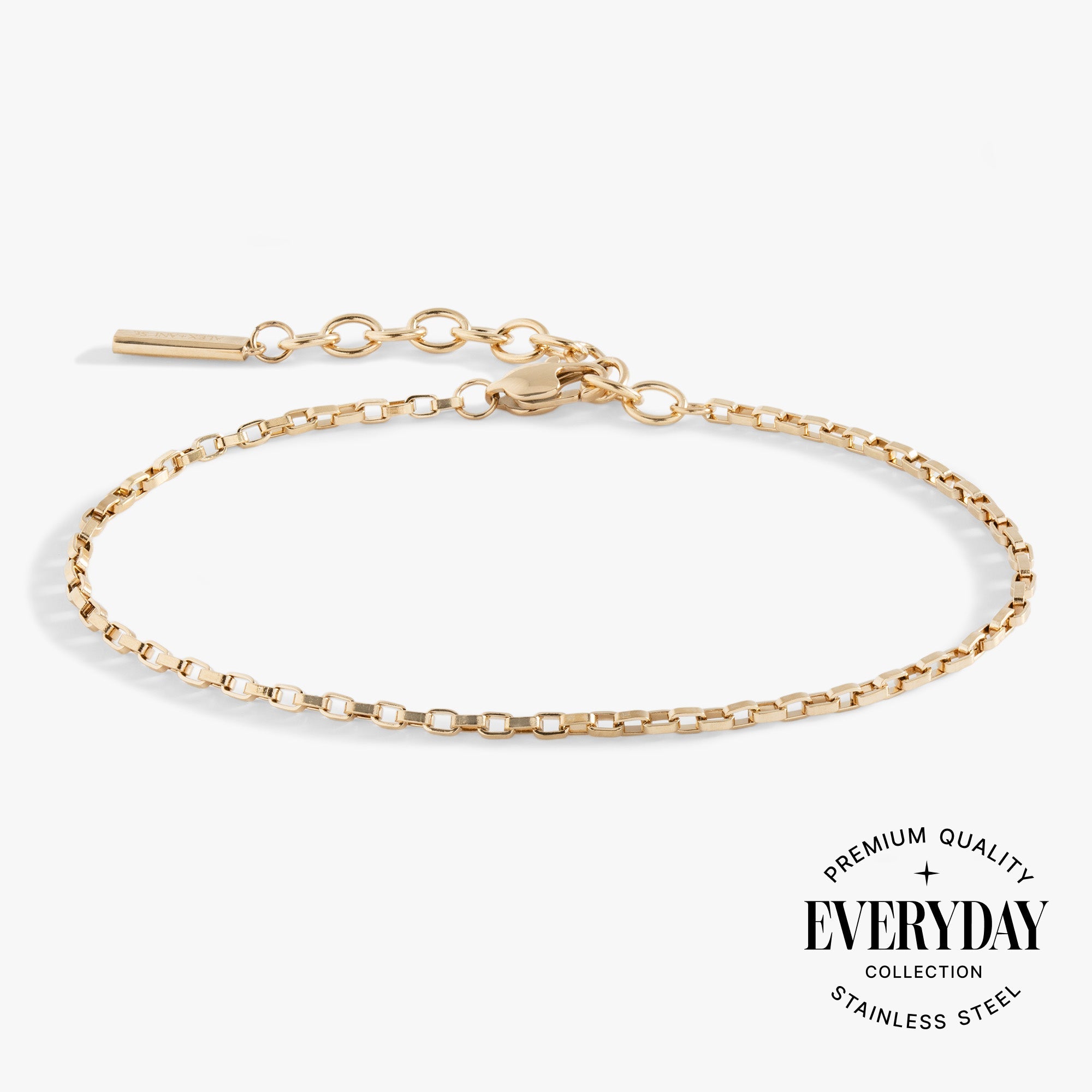Everyday Box Link Chain Bracelet - Aaria Tees Aaria Tees