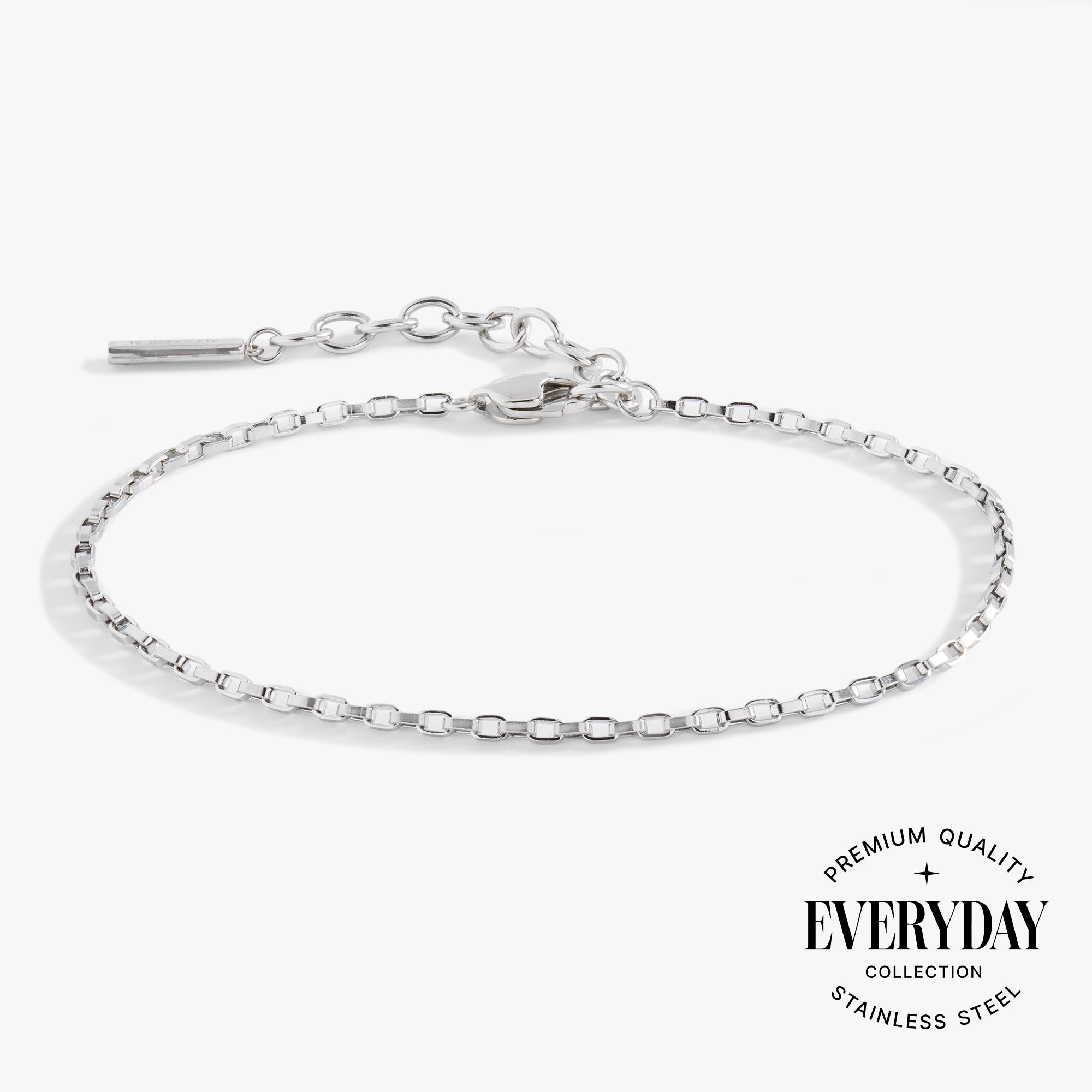 Everyday Box Link Chain Bracelet - Aaria Tees Aaria Tees