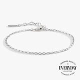Everyday Box Link Chain Bracelet - Aaria Tees Aaria Tees