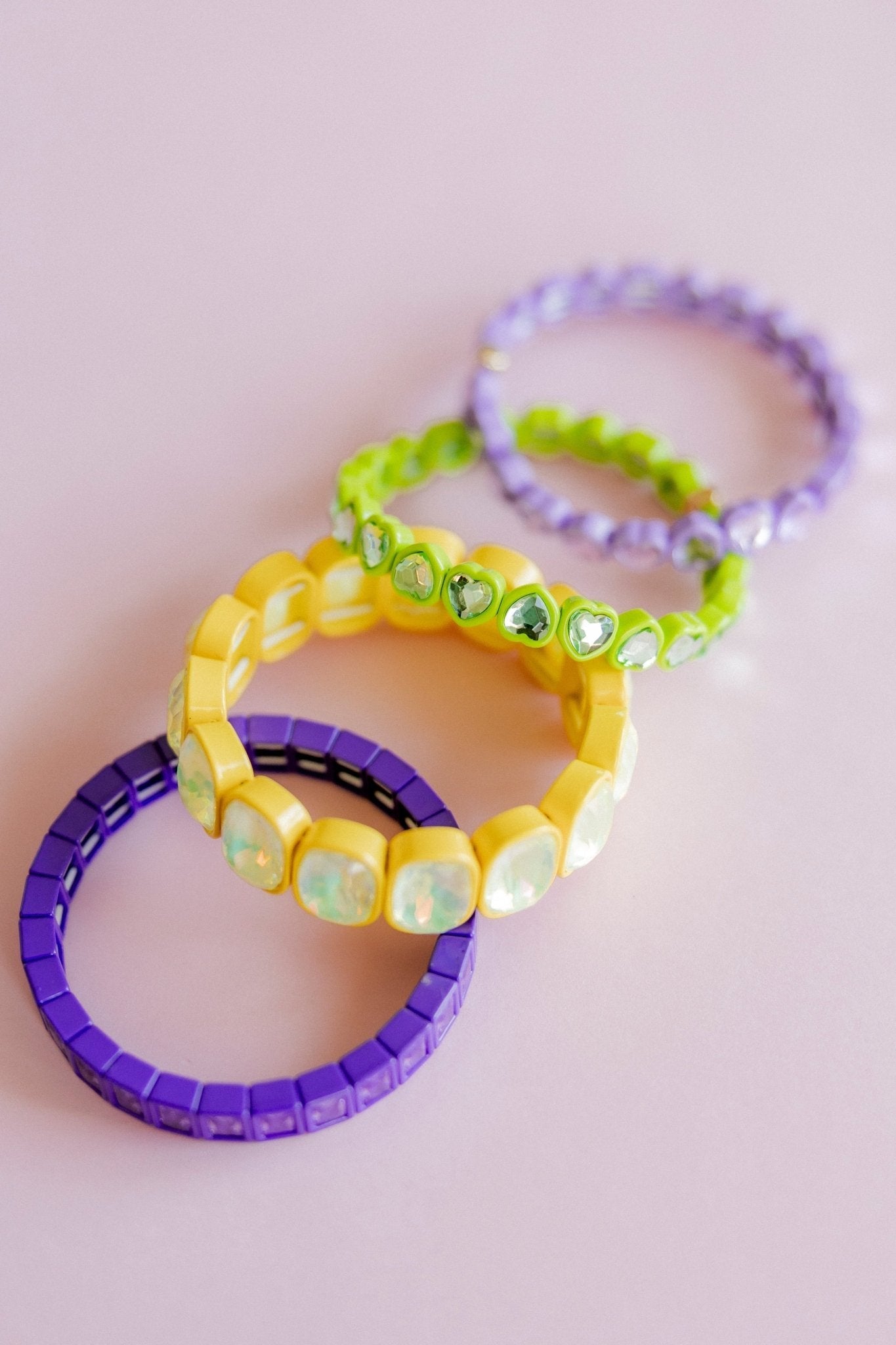 Bracelet - Candy Gem Heart Lime - Aaria Tees Aaria Tees