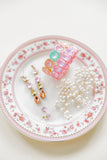 Bracelet - Candy Gem Oval Light Pink - Aaria Tees Aaria Tees