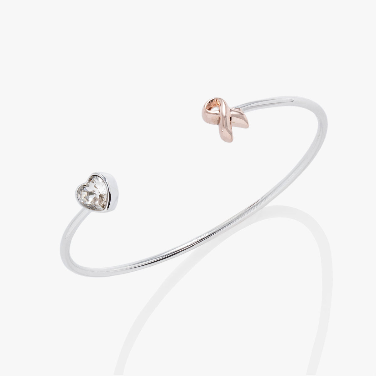 Breast Cancer Awareness Pink Ribbon Flex Cuff - Aaria Tees