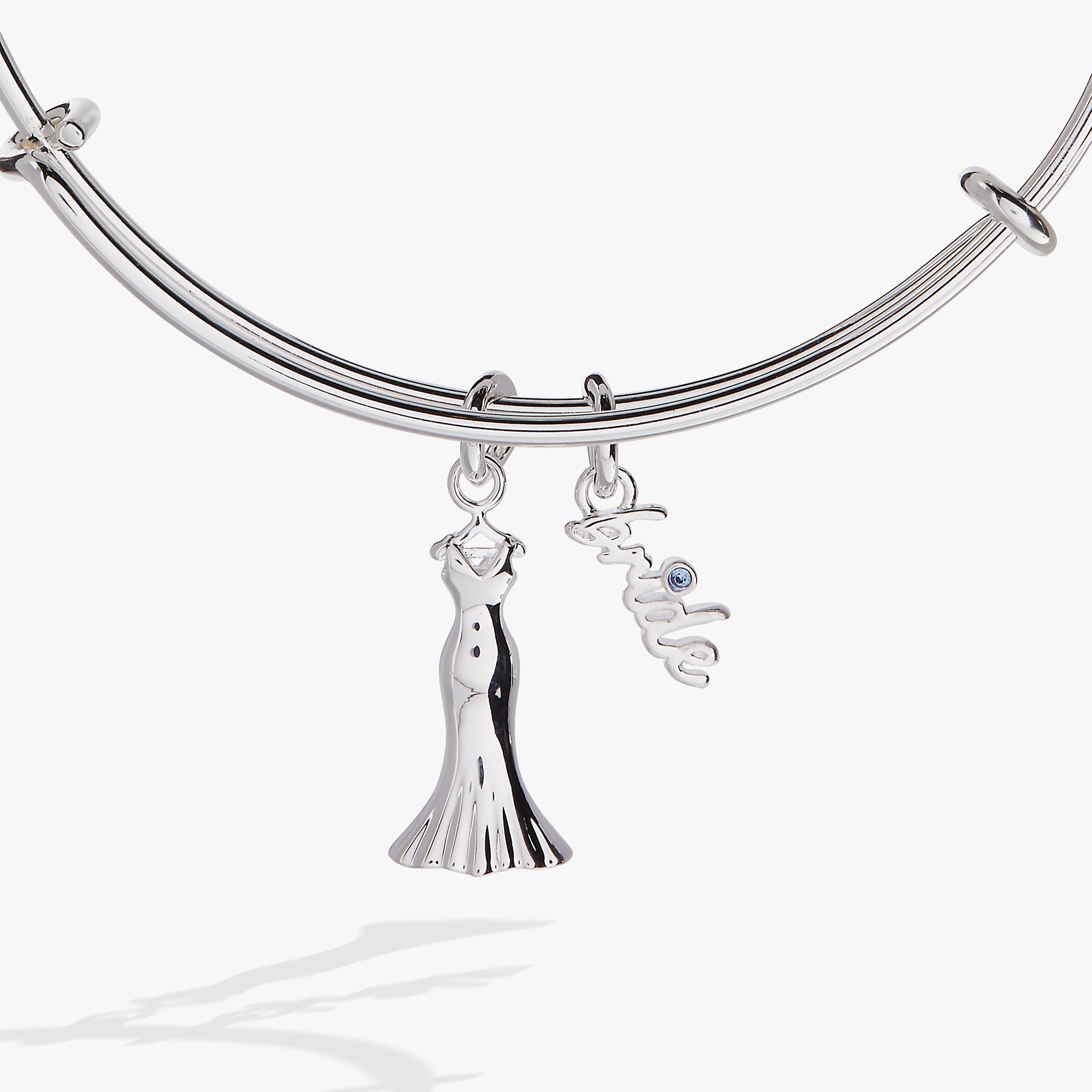 Bridal Gown Duo Charm Bangle - Aaria Tees Aaria Tees