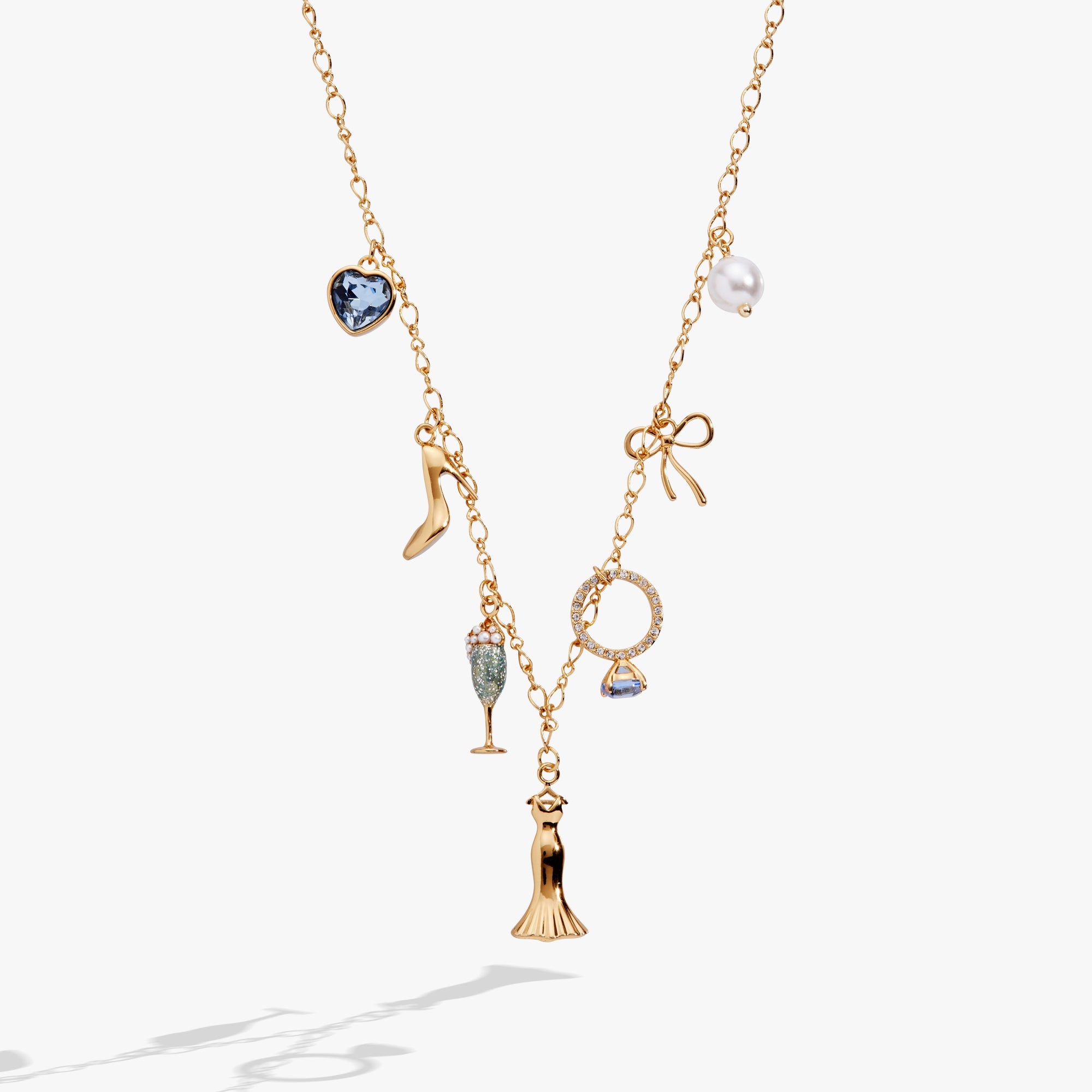 Bridal Multi-Charm Necklace - Aaria Tees Aaria Tees