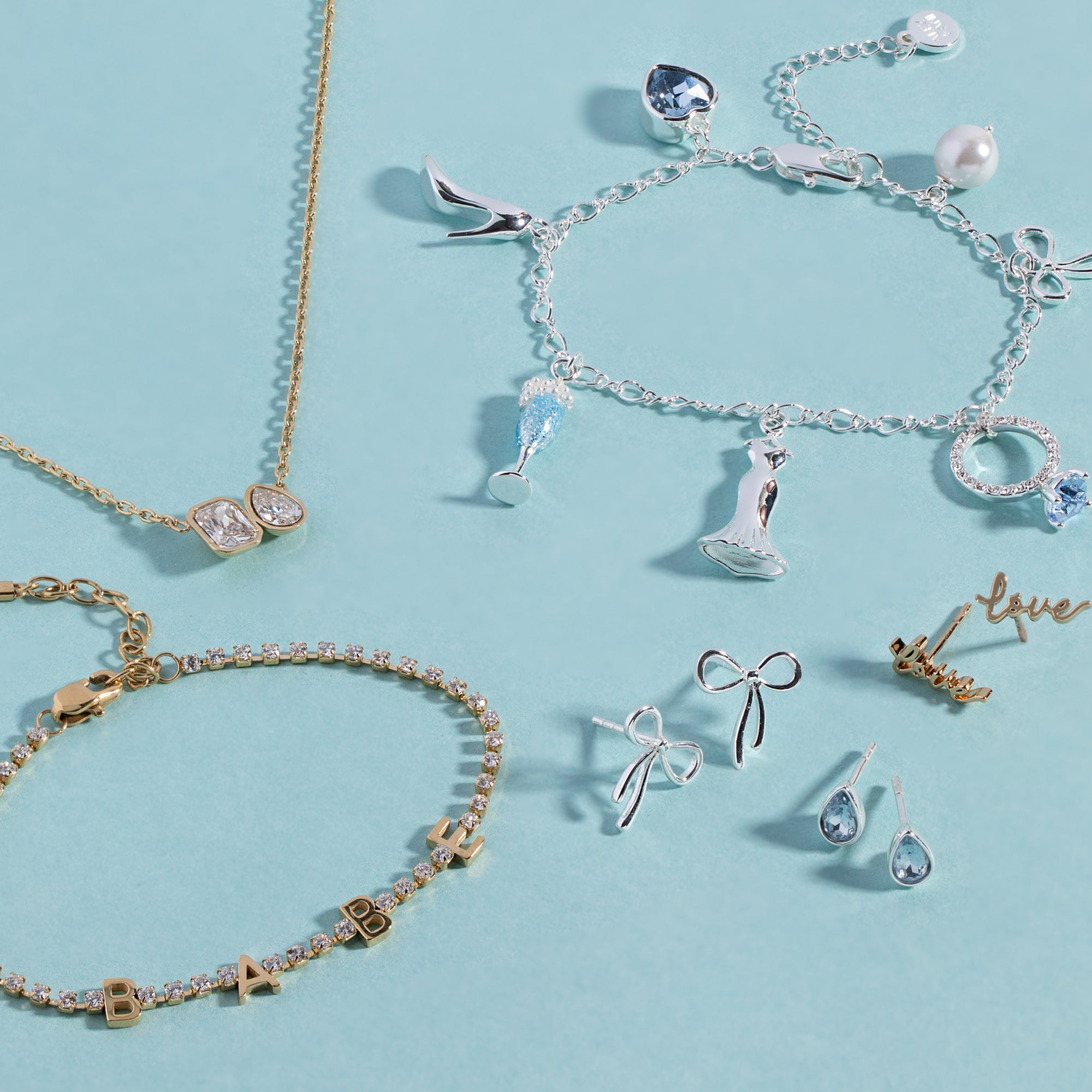 "Babe" Crystal Tennis Bracelet - Aaria Tees Aaria Tees