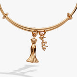 Bridal Gown Duo Charm Bangle - Aaria Tees Aaria Tees