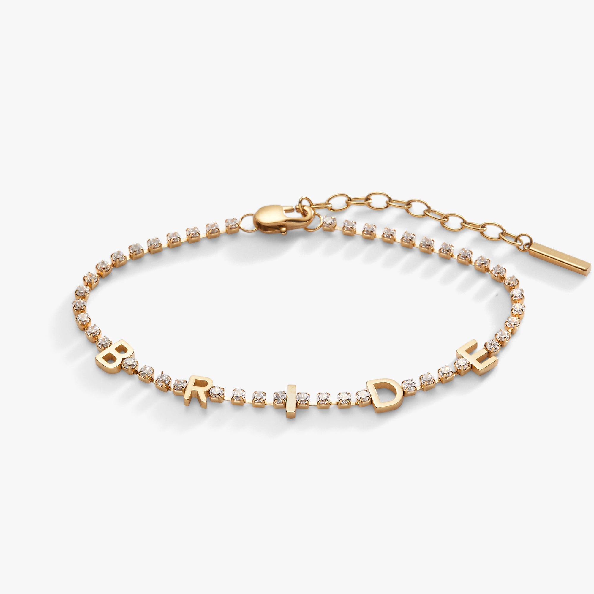 "Bride" Crystal Tennis Bracelet - Aaria Tees Aaria Tees