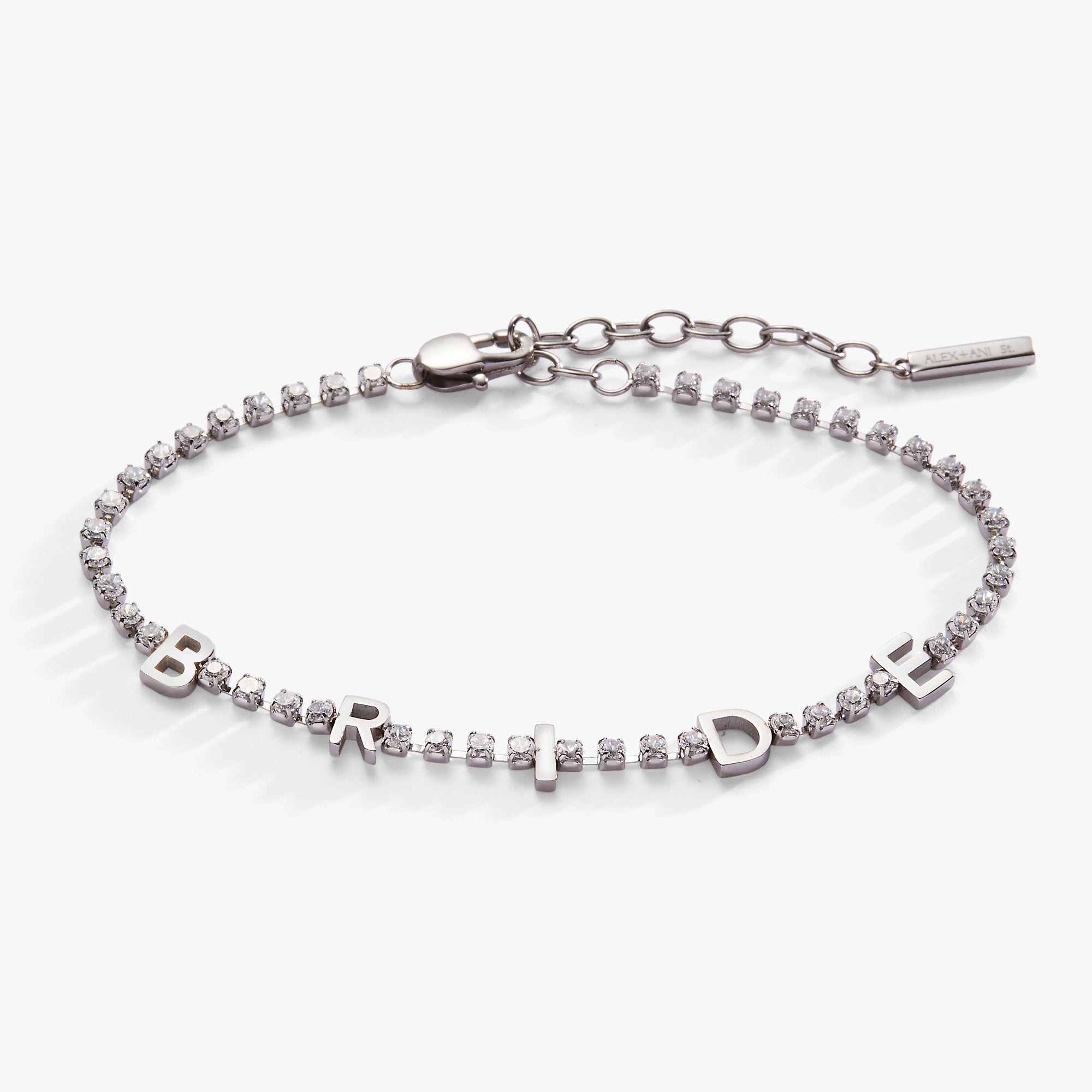 "Bride" Crystal Tennis Bracelet - Aaria Tees Aaria Tees