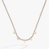 “Bride” Crystal Tennis Necklace - Aaria Tees Aaria Tees