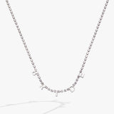“Bride” Crystal Tennis Necklace - Aaria Tees Aaria Tees