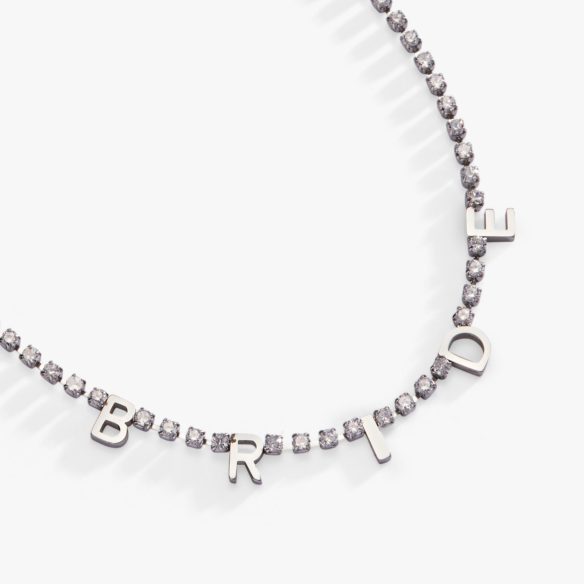 “Bride” Crystal Tennis Necklace - Aaria Tees Aaria Tees