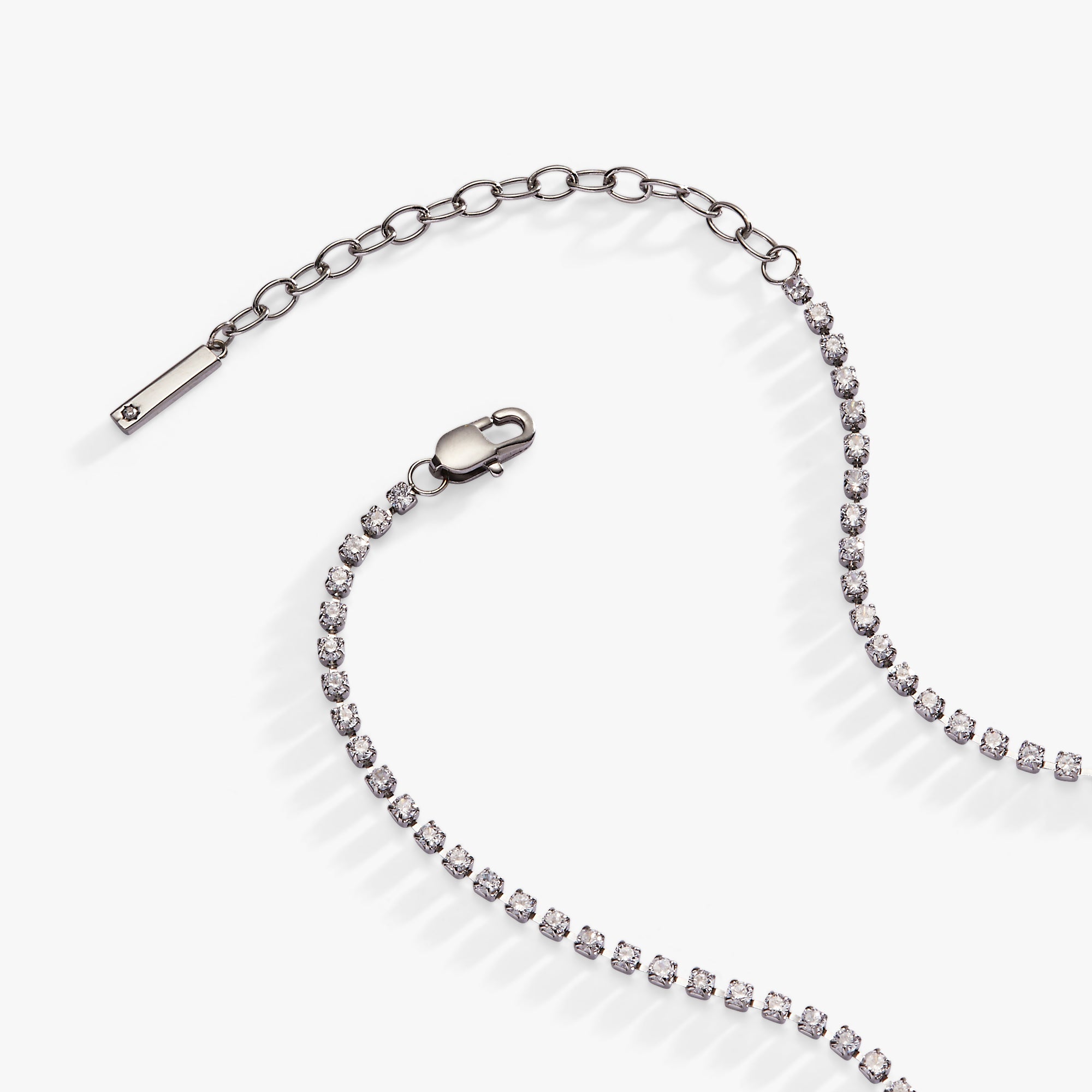 “Bride” Crystal Tennis Necklace - Aaria Tees Aaria Tees