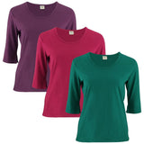 Bright Organic 3/4 Length Tee - Aaria Tees Aaria Tees