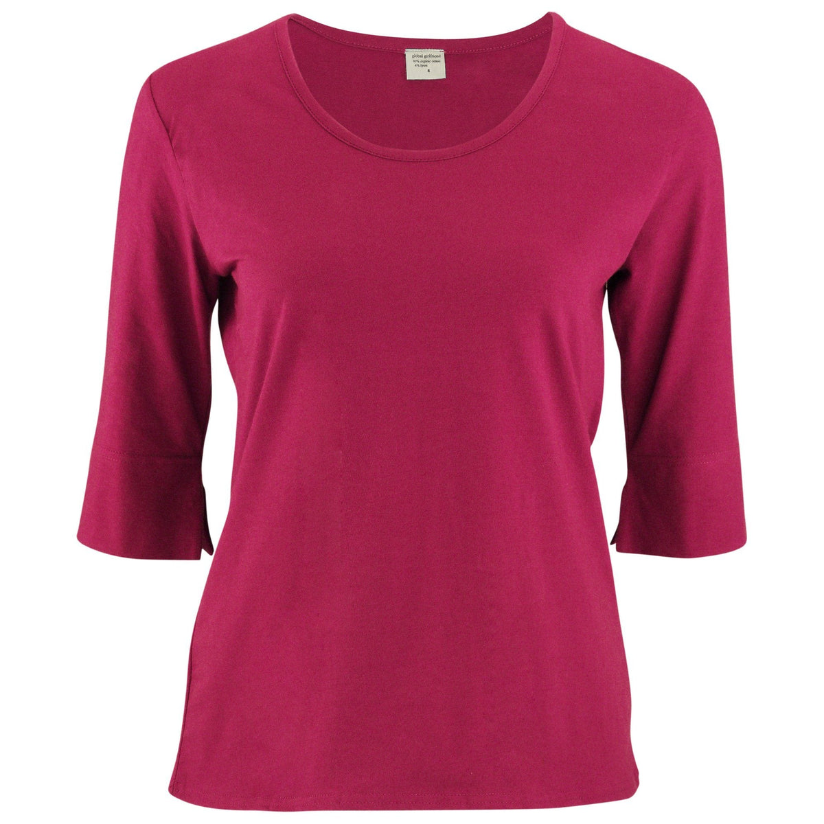 Bright Organic 3/4 Length Tee - Aaria Tees