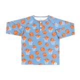 Raglan Henley Basketball Hoops Aaria Tees